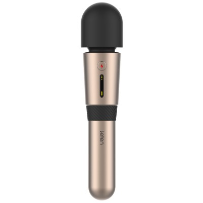 HK LETEN - 3rd Generation Lightning Heating Av Rod Massagers (Chargeable - Champagne Gold)