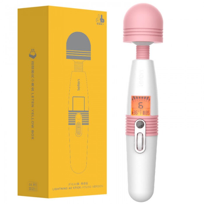 HK LETEN - Youth Edition AV Rod Lightning Vibration (Chargeable - Pink) HK LETEN - Youth Edition AV Rod Lightning Vibration (Chargeable - Pink)