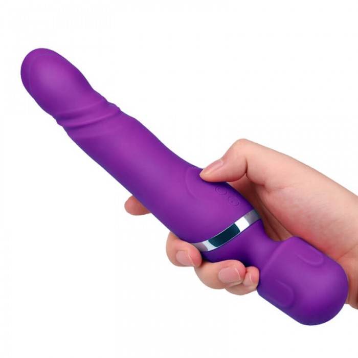 Mizzzee Irina Dual-Head AV Massager (Chargeable - Purple)
