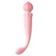 MizzZee - Peach Dual-Head Vibrators Wand (Chargeable - Pink)