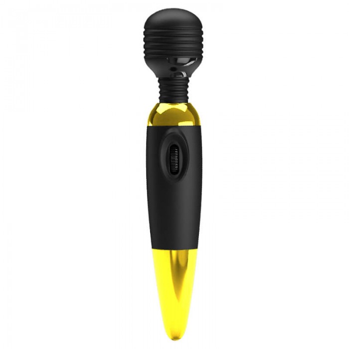 PRETTY LOVE - Supremely Powerful Wand Massager (Battery - Black Gold)