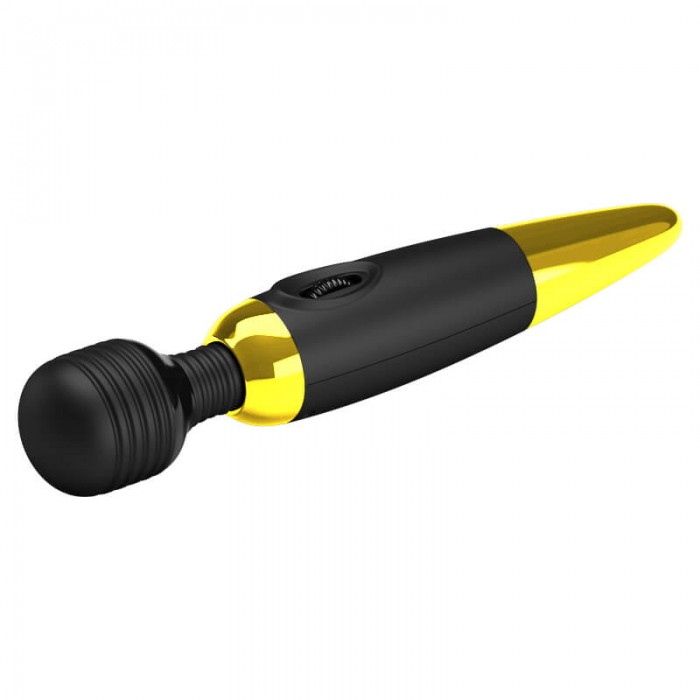 PRETTY LOVE - Supremely Powerful Wand Massager (Battery - Black Gold)