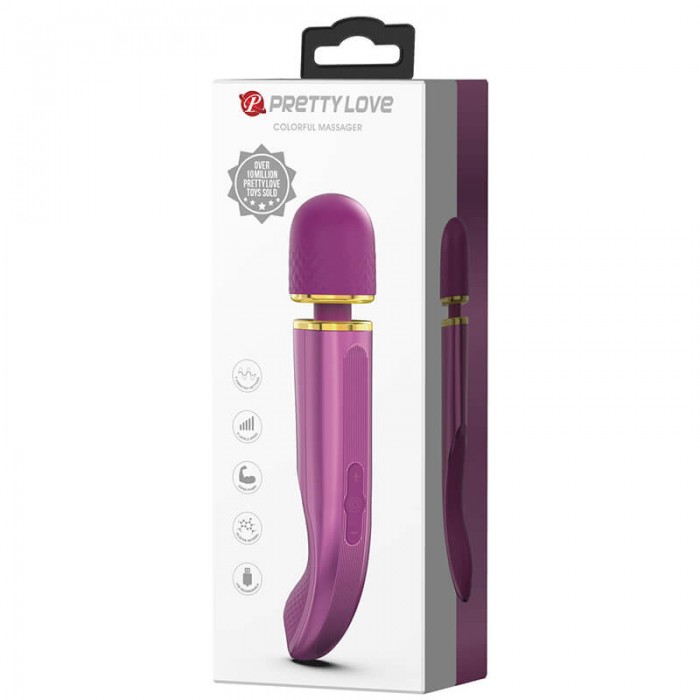 PRETTY LOVE - Colorful Powerful AV Wand (Chargeable - Purple) PRETTY LOVE - Colorful Powerful AV Wand (Chargeable - Purple)