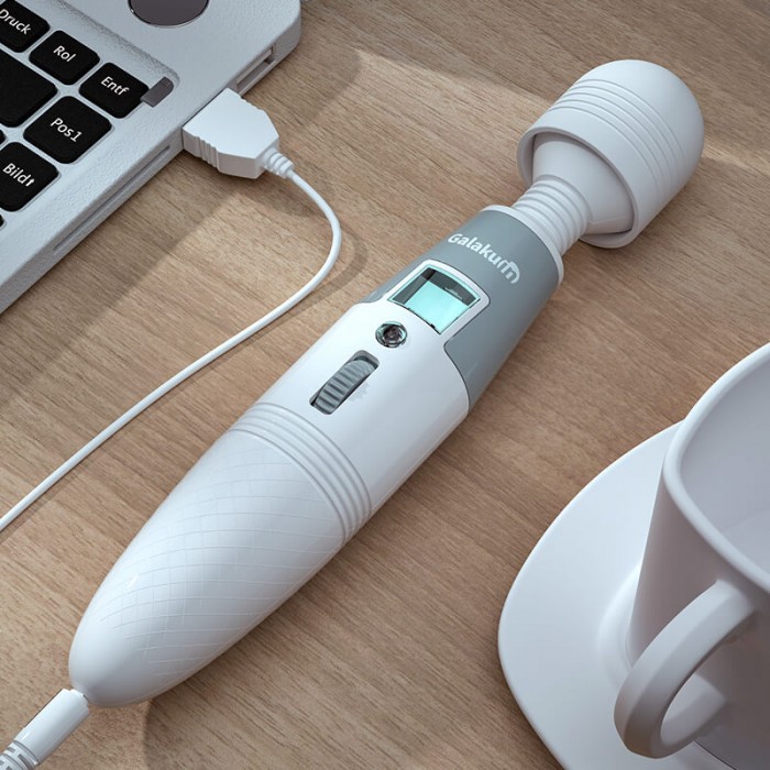 GALAKU - Extreme Angel Wand Massage AV-Rod (Chargeable - White)