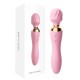 MizzZee - Dual-Head Vibrators Wand (Chargeable - Pink)