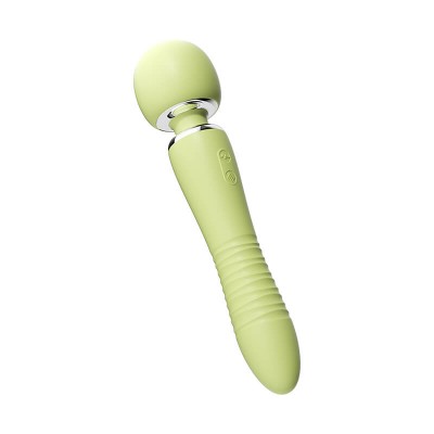MizzZee - YinHuan Thrusting Heating Vibration AV Wand (Chargeable - Green) MizzZee - YinHuan Thrusting Heating Vibration AV Wand (Chargeable - Green)