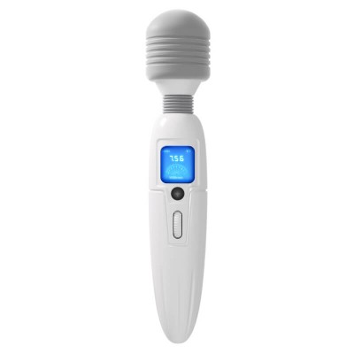 MizzZee - Big Head Vibrating AV Wand (Chargeable - White)