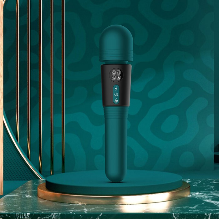 Harley - Dual-Headed AV LCD Screen Heating AV Vibrator Wand (Chargeable - Green) Harley - Dual-Headed AV LCD Screen Heating AV Vibrator Wand (Chargeable - Green)