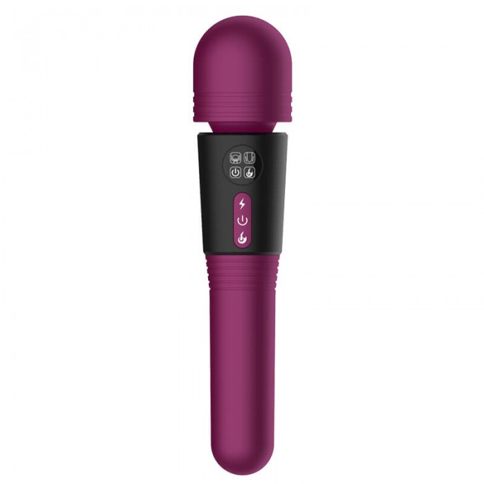 Harley - Dual-Headed AV LCD Screen Heating AV Vibrator Wand (Chargeable - Purple) Harley - Dual-Headed AV LCD Screen Heating AV Vibrator Wand (Chargeable - Purple)