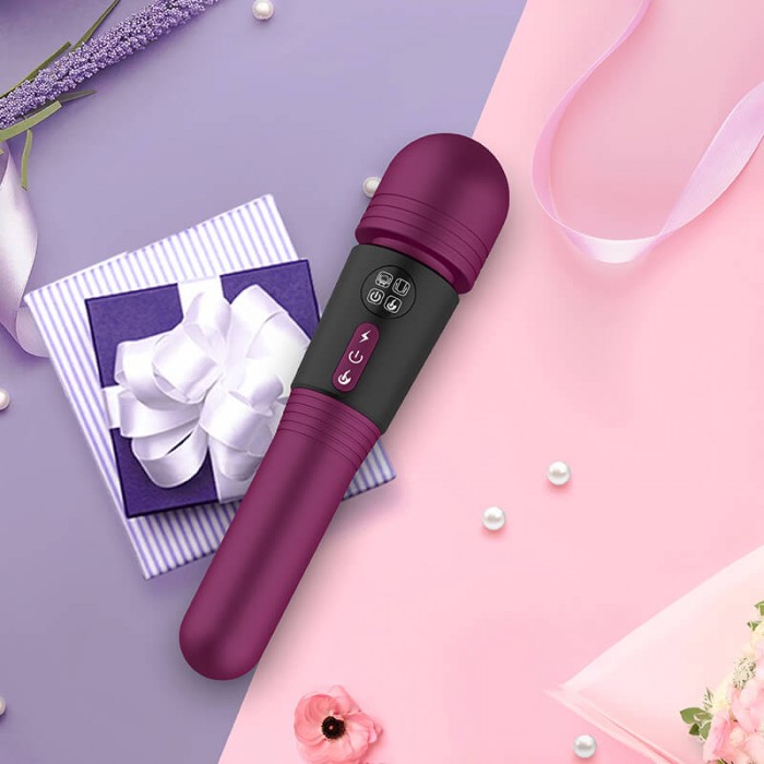 Harley - Dual-Headed AV LCD Screen Heating AV Vibrator Wand (Chargeable - Purple) Harley - Dual-Headed AV LCD Screen Heating AV Vibrator Wand (Chargeable - Purple)