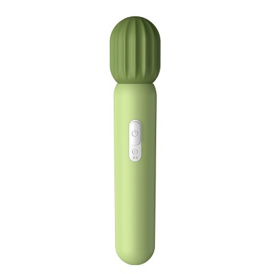 CHUCHEN - Cactus Vibrator AV Wand (Chargeable - Green)