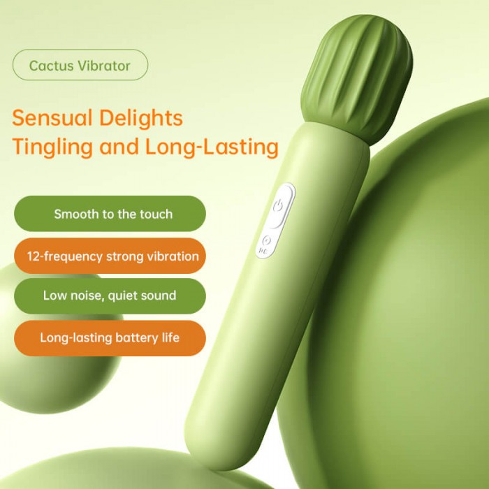 CHUCHEN - Cactus Vibrator AV Wand (Chargeable - Green) CHUCHEN - Cactus Vibrator AV Wand (Chargeable - Green)