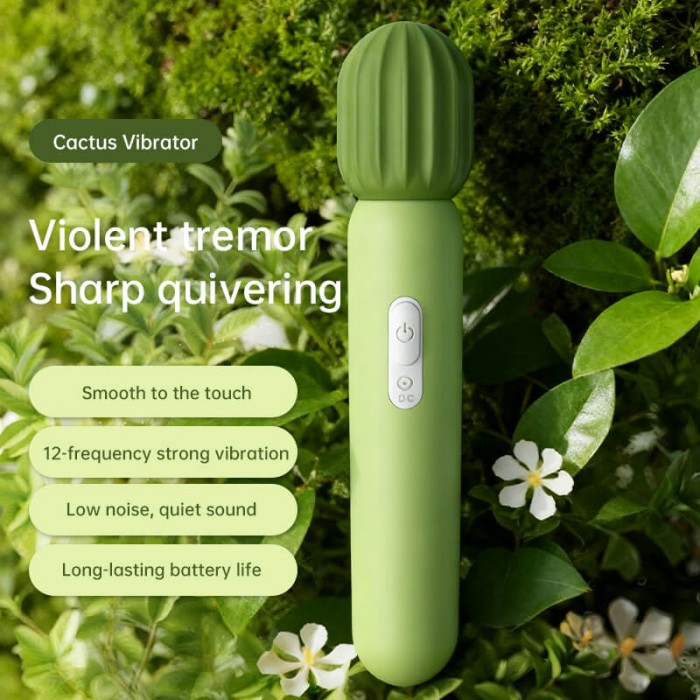 CHUCHEN - Cactus Vibrator AV Wand (Chargeable - Green) CHUCHEN - Cactus Vibrator AV Wand (Chargeable - Green)