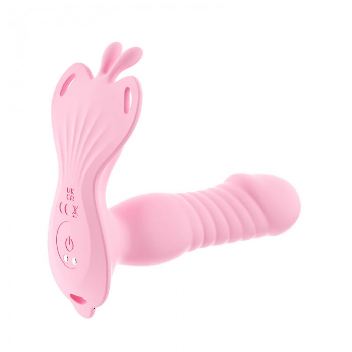 MizzZee - Butterfly Dance Thrusting Wearable Vibrator (Smart APP Model - Chargeable)