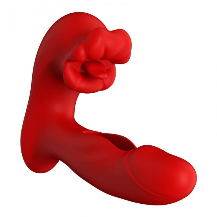 MizzZee - French Kiss Tongue Slap Vibrating Egg (Support APP Mini Programs - Chargeable)