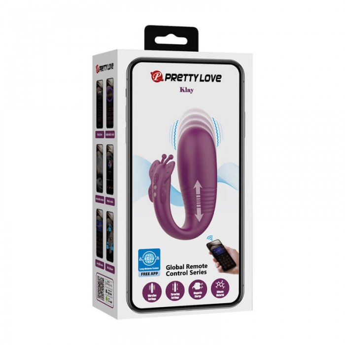 Pretty Love - Klay Thrusting Vibration Wearable Massager (Smart APP Model - Chargeable)