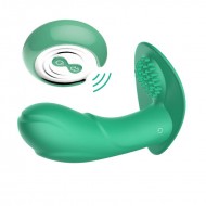 BRKJ Female Wireless Remote Control Warming Wearable Clitoris Vibrator (Chargeable - Green) BRKJ Female Wireless Remote Control Warming Wearable Clitoris Vibrator (Chargeable - Green)