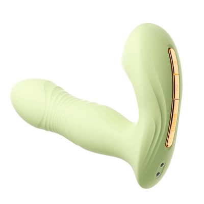 MizzZee - Pleasure Thrusting Vibrating Sucking Wearable (Support APP Mini Programs - Chargeable)