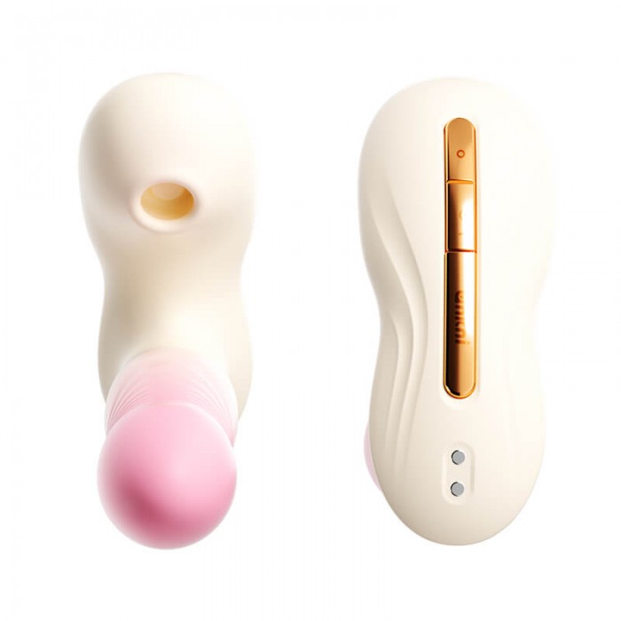 Ankni - Thrusting Vibrating Suction Wearable (Support APP Mini Programs - Pink)