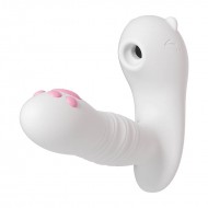 MizzZee - Cute Cat Pleasure Suction Thrusting Wearable (Support APP Mini Programs - Chargeable)