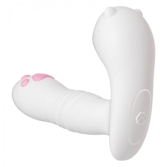 MizzZee - Cute Cat Pleasure Suction Thrusting Wearable (Support APP Mini Programs - Chargeable)