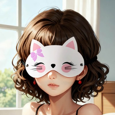 MizzZee - Printed Tease Eye Mask (Kitty)
