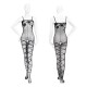 FEE ET MOI - Rose Open Crotch Bodystocking (Plus Size - Black) FEE ET MOI - Rose Open Crotch Bodystocking (Plus Size - Black)