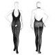 FEE ET MOI - Backless Halter Open Crotch Bodystocking (Plus Size - Black) FEE ET MOI - Backless Halter Open Crotch Bodystocking (Plus Size - Black)