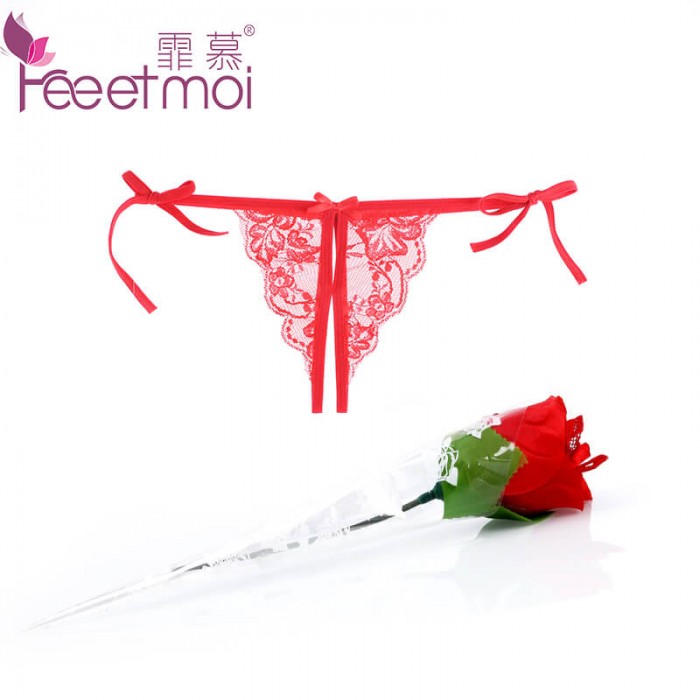 FEE ET MOI Sexy Lace Seethrough Underwear (Red Color) FEE ET MOI Sexy Lace Seethrough Underwear (Red Color)