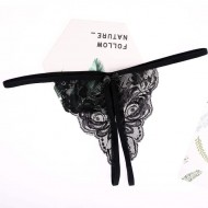 FEE ET MOI - Womens Sexy Sheer Panties (Black)