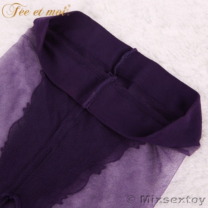 FEE ET MOI Sexy Open Hole Stockings (Purple) FEE ET MOI Sexy Open Hole Stockings (Purple)