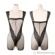 FEE ET MOI Sexy Seethrough Opened Body Stockings (Black)