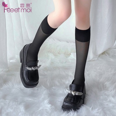FEE ET MOI Japanese Knee High Socks (Black)