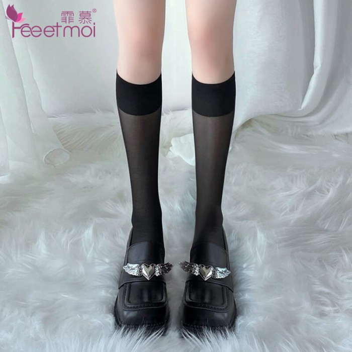 FEE ET MOI Japanese Knee High Socks (Black) FEE ET MOI Japanese Knee High Socks (Black)