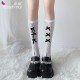 FEE ET MOI Japanese Knee High Bow Socks (White)