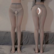 FEE ET MOI - Open-Crotch Ultra-Thin Pantyhose (Gray) FEE ET MOI - Open-Crotch Ultra-Thin Pantyhose (Gray)