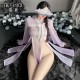 FEE ET MOI - Sexy Embroidered Sheer Dress (Purple) FEE ET MOI - Sexy Embroidered Sheer Dress (Purple)