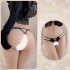 FEE ET MOI - Large Pearl Open-Crotch Panties (Black)