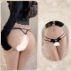 FEE ET MOI - Large Pearl Open-Crotch Panties (Black) FEE ET MOI - Large Pearl Open-Crotch Panties (Black)