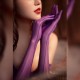 FEE ET MOI - Ultra-Thin Smooth Lace Trim Shiny Gloves (Purple) FEE ET MOI - Ultra-Thin Smooth Lace Trim Shiny Gloves (Purple)
