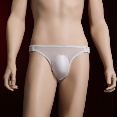 Feeetmoi - Men's Adjustable Sheer Underwear (White)