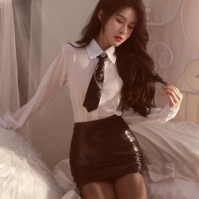 FEE ET MOI - Tempting Strict OL Secretary Costume (White - Black) FEE ET MOI - Tempting Strict OL Secretary Costume (White - Black)