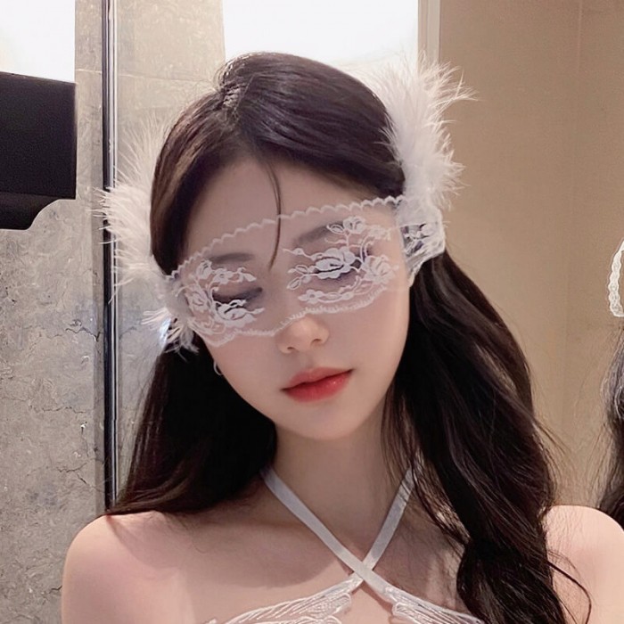 FEE ET MOI - French Elegant Sheer Lace Eye Mask (White) FEE ET MOI - French Elegant Sheer Lace Eye Mask (White)