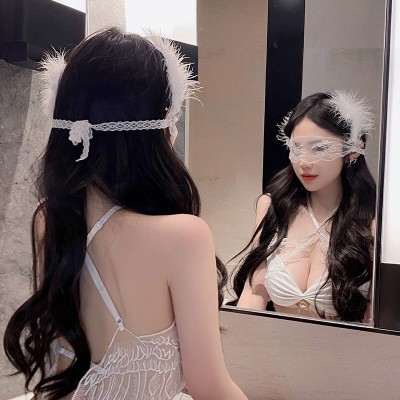 FEE ET MOI - French Elegant Sheer Lace Eye Mask (White) FEE ET MOI - French Elegant Sheer Lace Eye Mask (White)