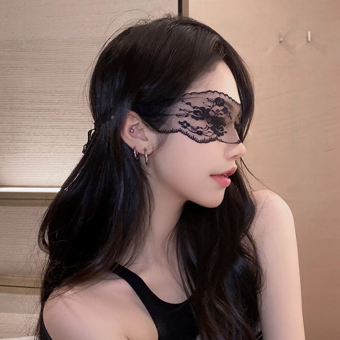 FEE ET MOI - French Elegant Sheer Lace Eye Mask (Black) FEE ET MOI - French Elegant Sheer Lace Eye Mask (Black)