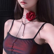FEE ET MOI - Rose Flower Choker Necklace FEE ET MOI - Rose Flower Choker Necklace