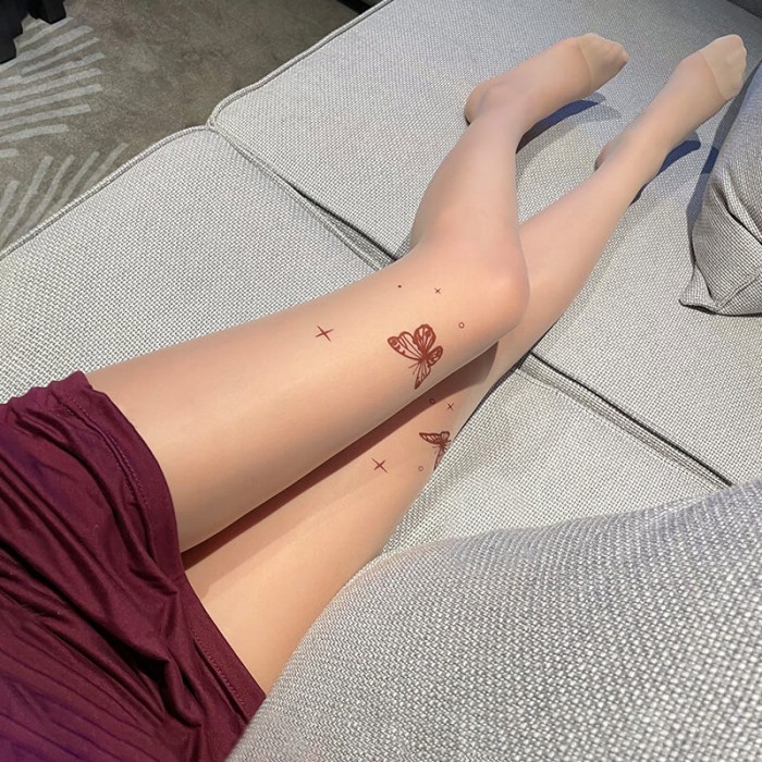 FEE ET MOI - Butterfly Print Open-Crotch Pantyhose (Skin Color) FEE ET MOI - Butterfly Print Open-Crotch Pantyhose (Skin Color)