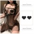 FEE ET MOI - Nipple Sticker Accessories (Black Heart-shaped)