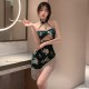 FEE ET MOI - Floral Velvet Cheongsam (Green) FEE ET MOI - Floral Velvet Cheongsam (Green)