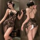 FEE ET MOI - Midnight Cha-Cha Sheer Fringe Nightdress (Black) FEE ET MOI - Midnight Cha-Cha Sheer Fringe Nightdress (Black)